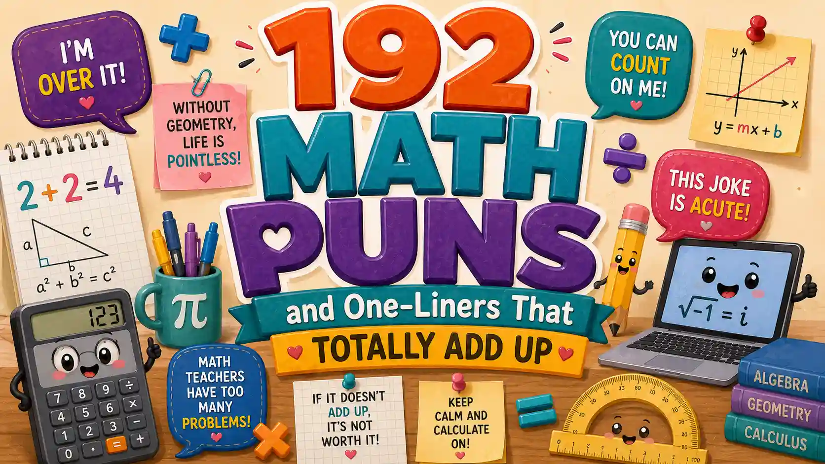 192 Math Puns and One-Liners That Totally Add Up