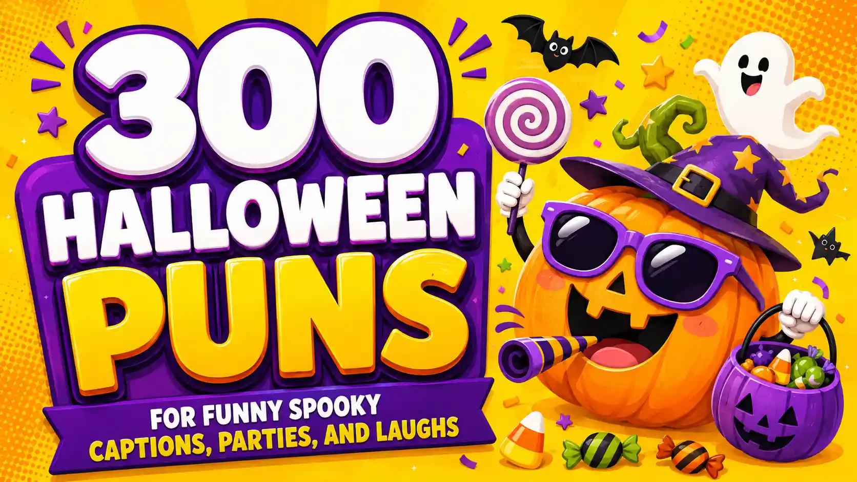 300 Halloween Puns for Funny Spooky Captions, Parties, and Laughs