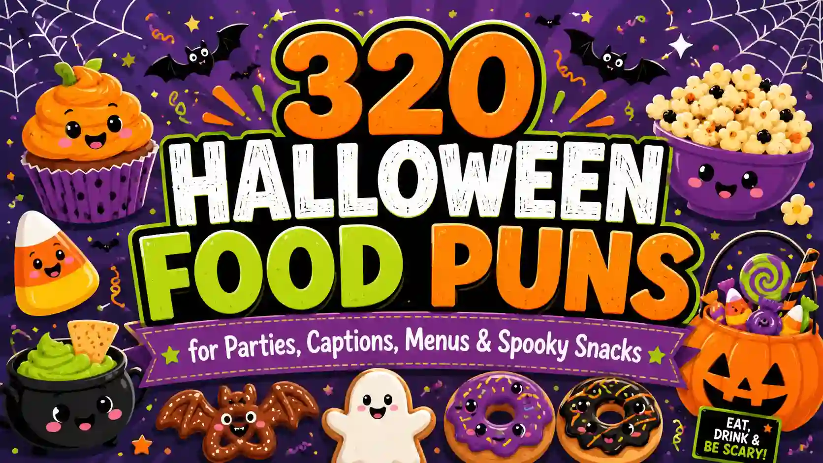320 Halloween Food Puns for Parties, Captions, Menus & Spooky Snacks