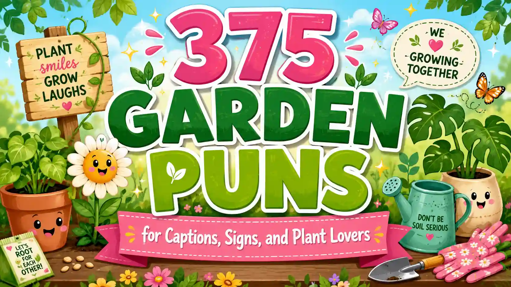 375 Garden Puns for Captions, Signs, and Plant Lovers