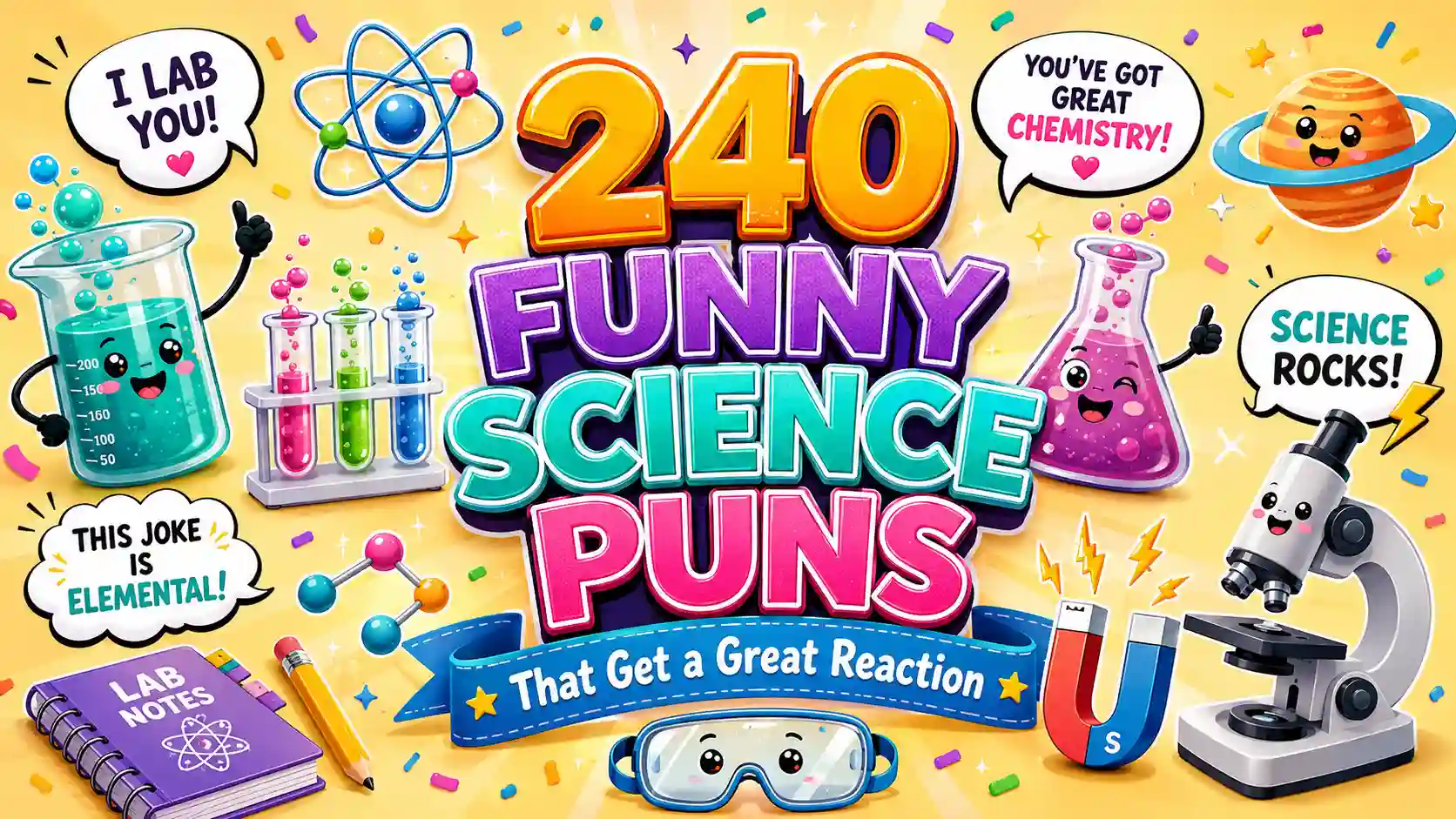 240 Funny Science Puns That Get a Great Reaction