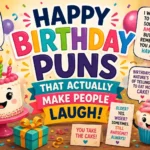 Happy Birthday Puns That Actually Make People Laugh