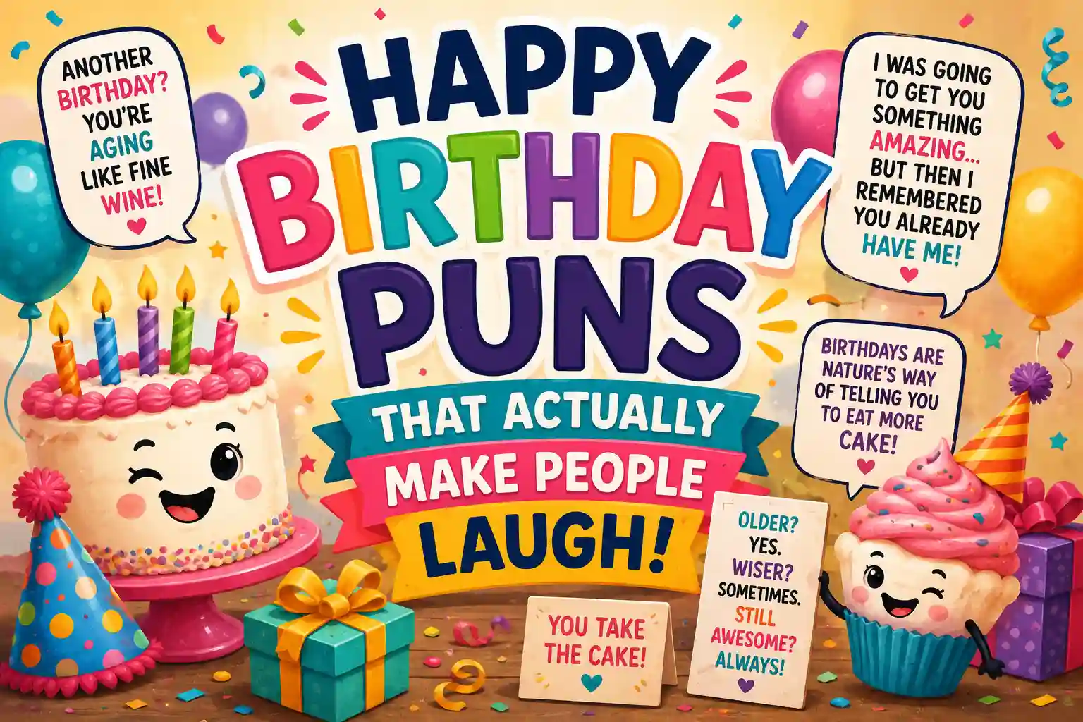 Happy Birthday Puns That Actually Make People Laugh