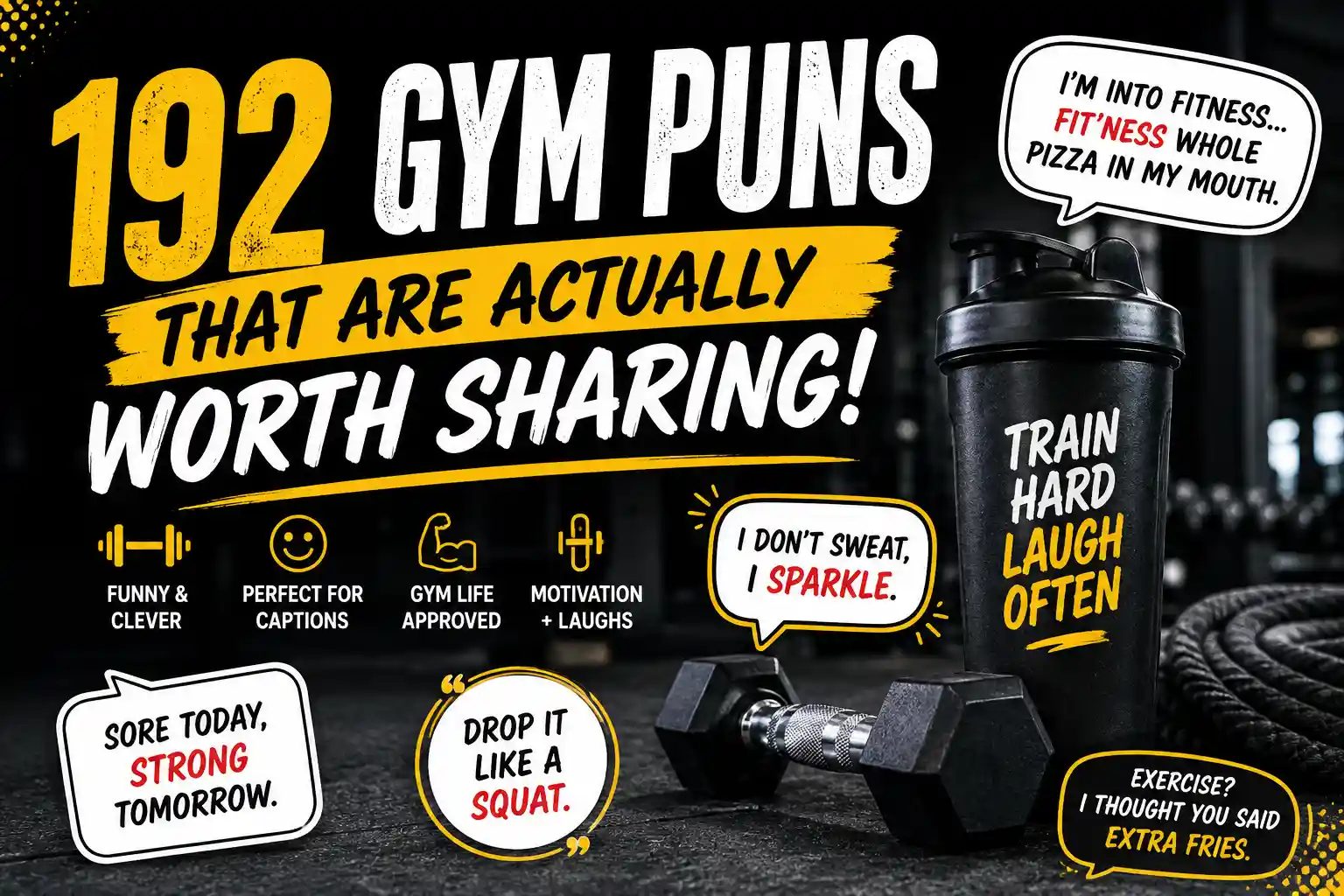 192 Gym Puns That Are Actually Worth Sharing