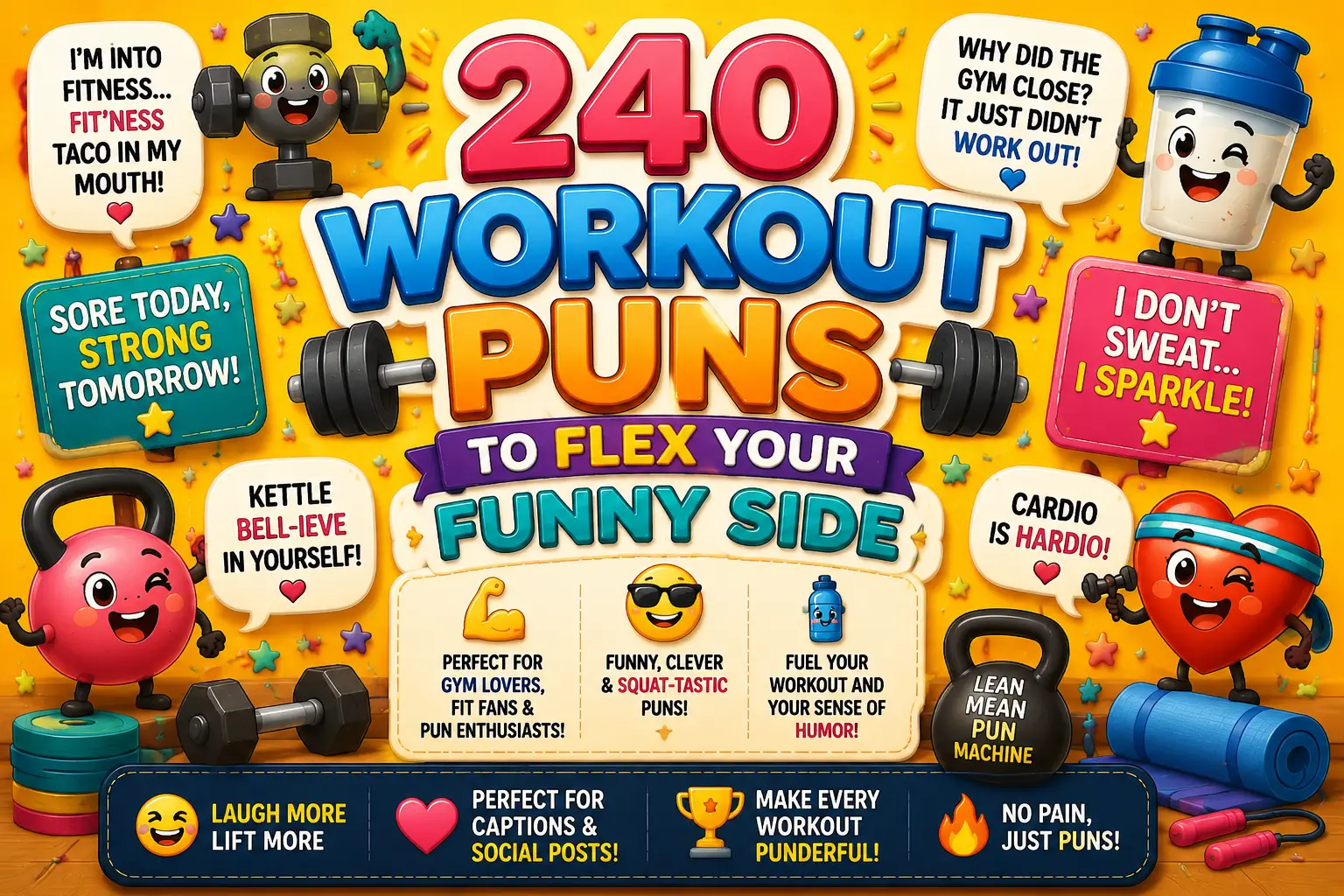 240 Workout Puns to Flex Your Funny Side