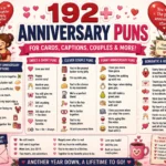 192 Anniversary Puns for Cards, Captions, Couples & More