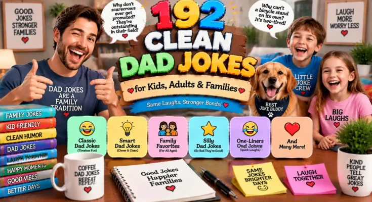 192 Clean Dad Jokes for Kids, Adults & Families