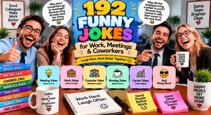 192 Funny Jokes for Work, Meetings & Coworkers