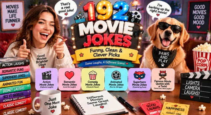 192 Movie Jokes: Funny, Clean & Clever Picks