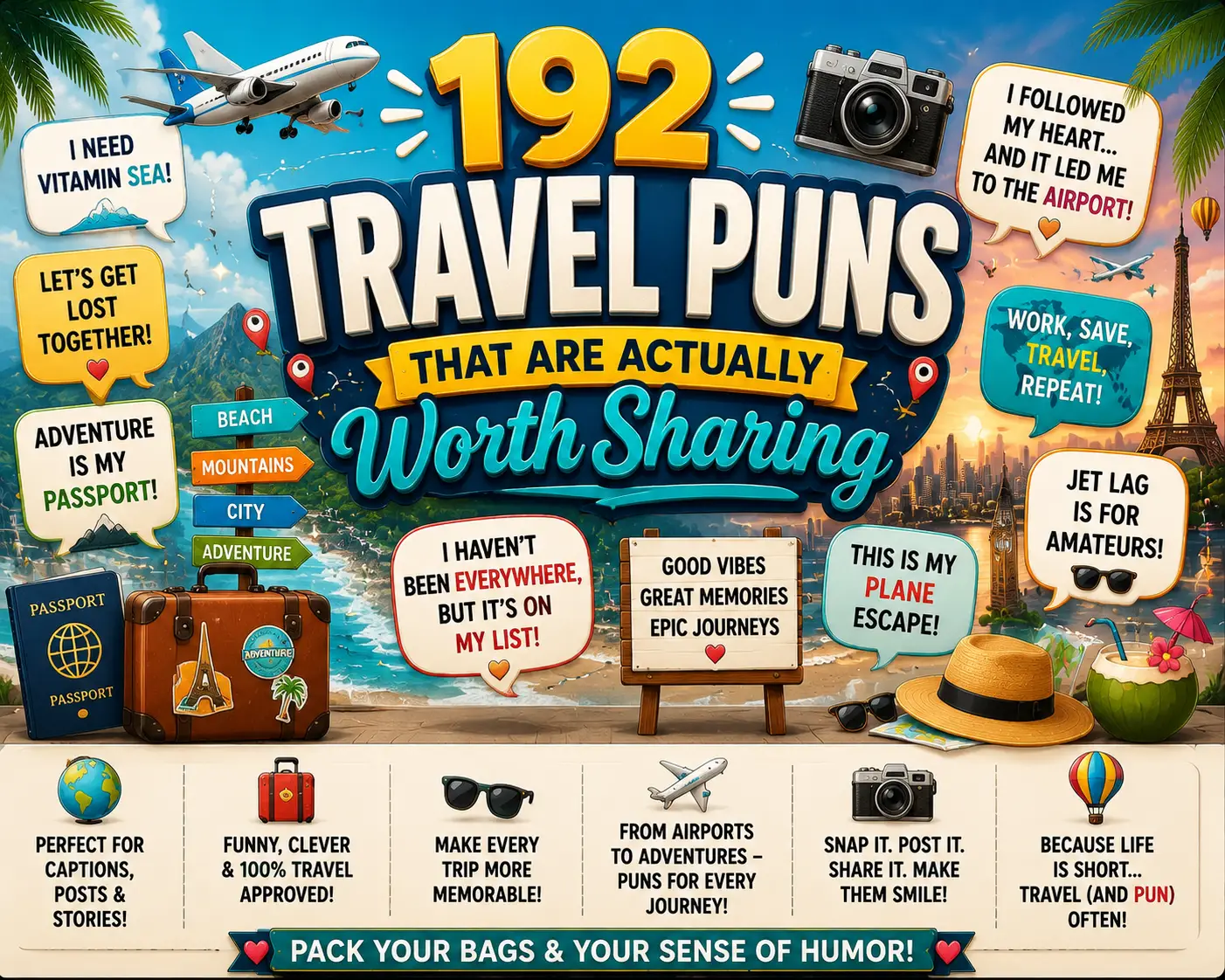 192 Travel Puns That Are Actually Worth Sharing