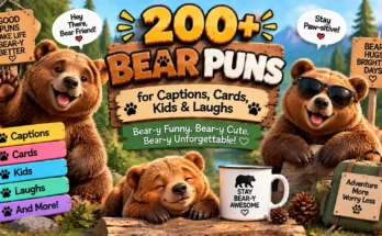 200+ Original Bear Puns for Captions, Cards, Kids & Laughs