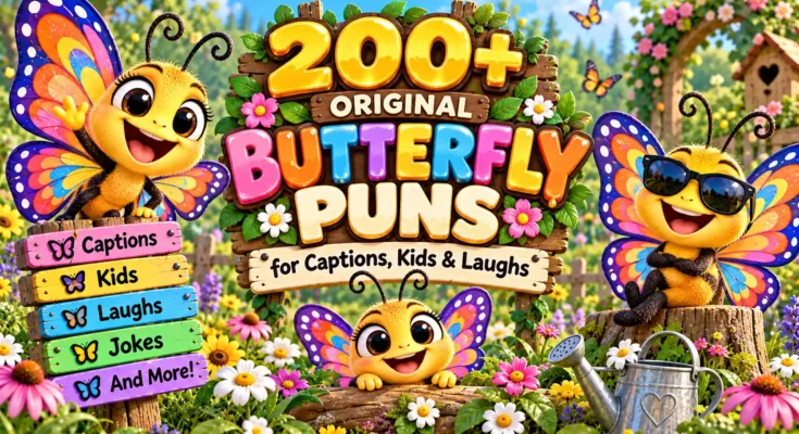 200+ Original Butterfly Puns for Captions, Kids & Laughs