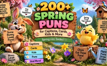 200+ Spring Puns for Captions, Cards, Kids & More