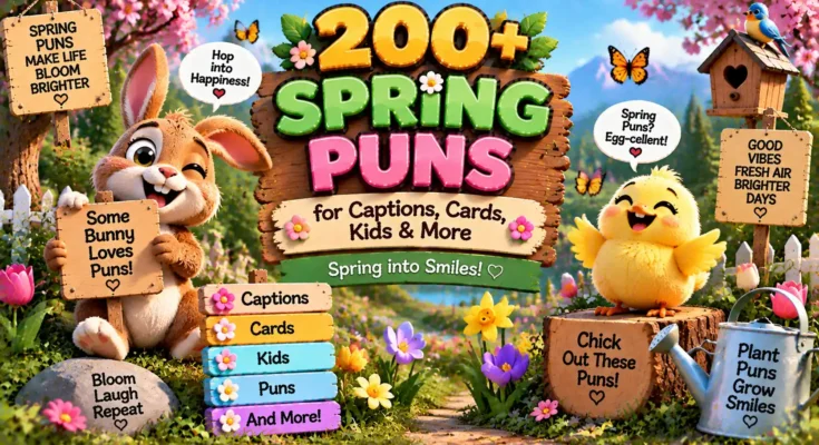 200+ Spring Puns for Captions, Cards, Kids & More