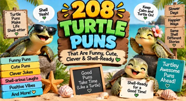 208 Turtle Puns That Are Funny, Cute, Clever & Shell-Ready