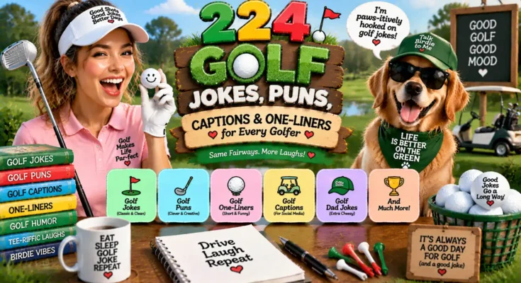 224 Golf Jokes, Puns, Captions & One-Liners for Every Golfer
