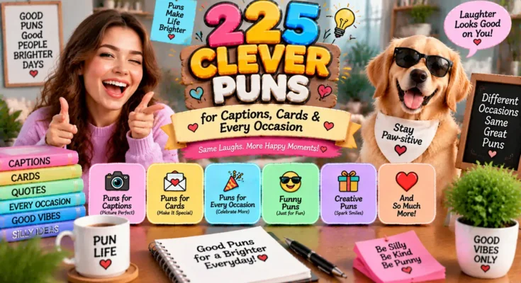 225 Clever Puns for Captions, Cards & Every Occasion