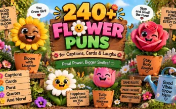 240+ Flower Puns for Captions, Cards & Laughs