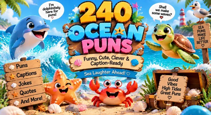 240 Ocean Puns: Funny, Cute, Clever & Caption-Ready