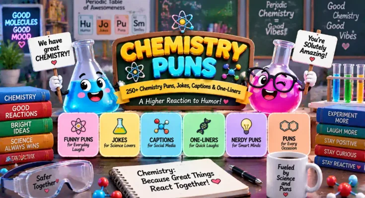 250+ Chemistry Puns, Jokes, Captions & One-Liners
