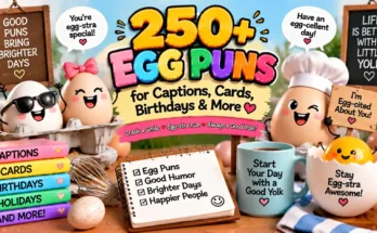 250+ Egg Puns for Captions, Cards, Birthdays & More