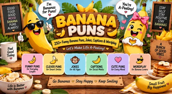 250+ Funny Banana Puns, Jokes, Captions & Wordplay