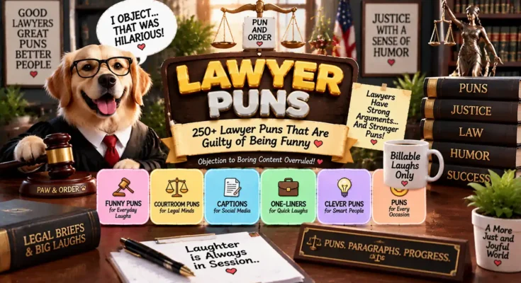 250+ Lawyer Puns That Are Guilty of Being Funny