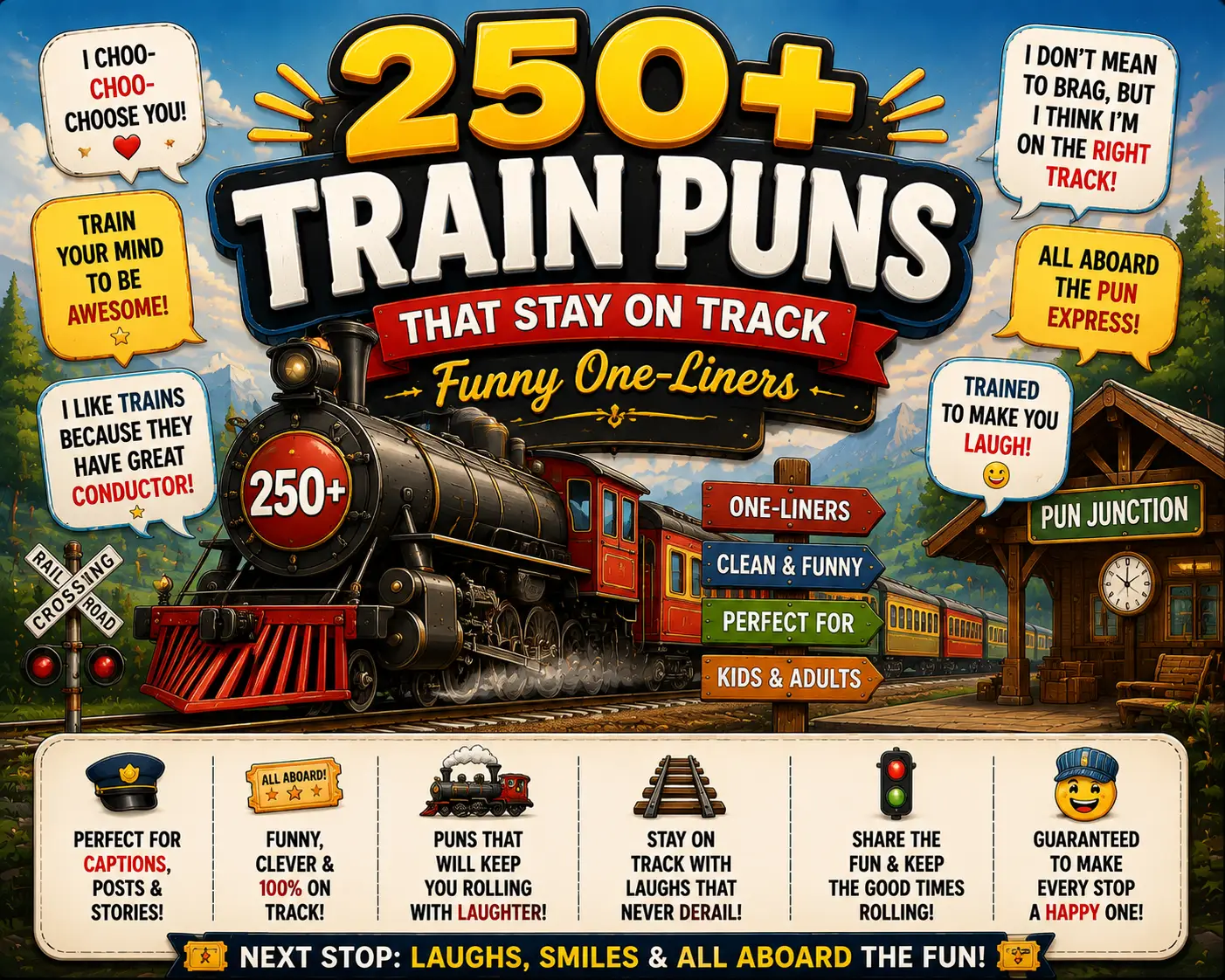 250+ Train Puns That Stay on Track: Funny One-Liners