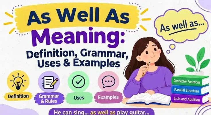As Well As Meaning: Definition, Grammar, Uses & Examples