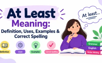 At Least Meaning: Definition, Uses, Examples & Correct Spelling