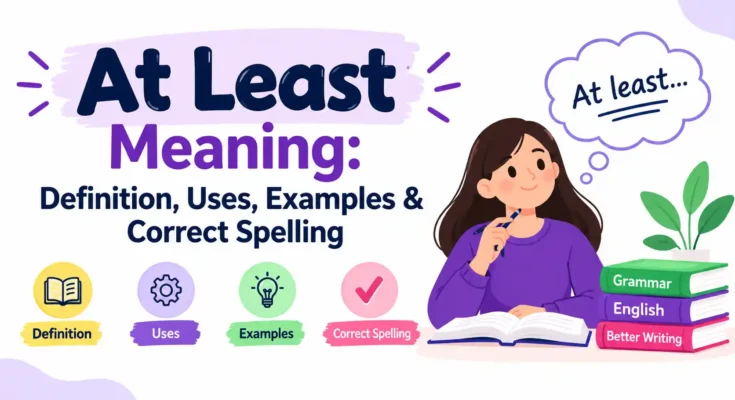 At Least Meaning: Definition, Uses, Examples & Correct Spelling