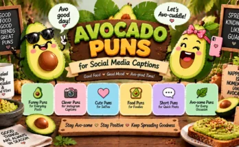 Avocado Puns for Social Media Captions