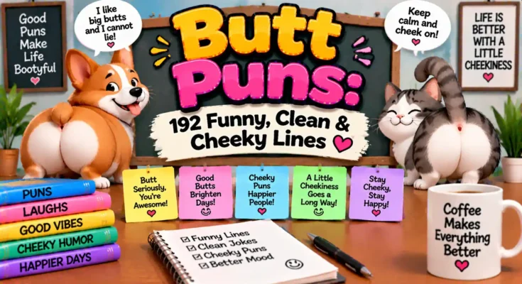 Butt Puns: 192 Funny, Clean & Cheeky Lines
