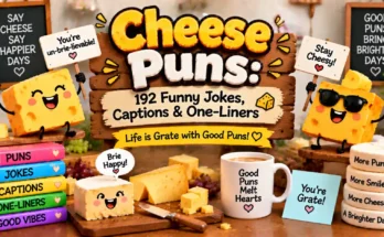 Cheese Puns: 192 Funny Jokes, Captions & One-Liners