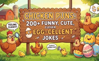 Chicken Puns: 200+ Funny, Cute, Clever & Egg-cellent Jokes
