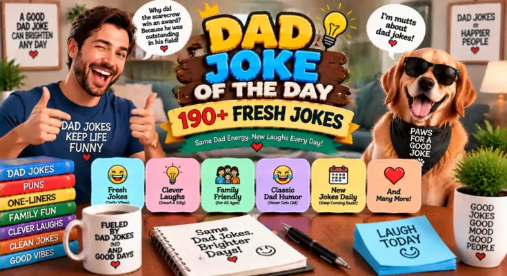 Dad Joke of the Day: 190+ Fresh Jokes