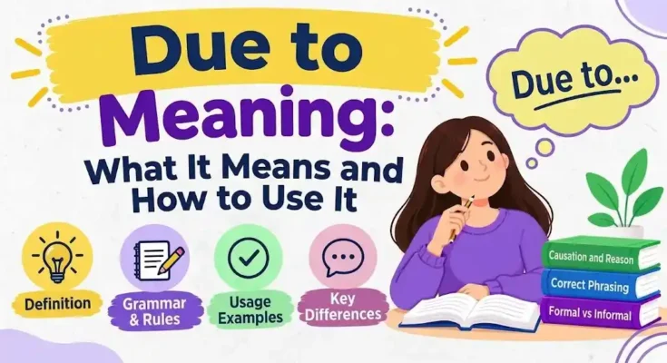 Due to Meaning: What It Means and How to Use It
