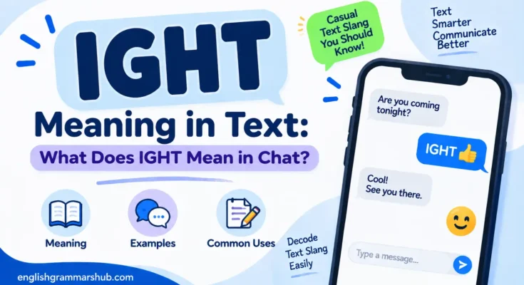 IGHT Meaning in Text: What Does IGHT Mean in Chat?