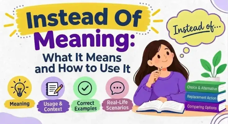 Instead Of Meaning: What It Means and How to Use It