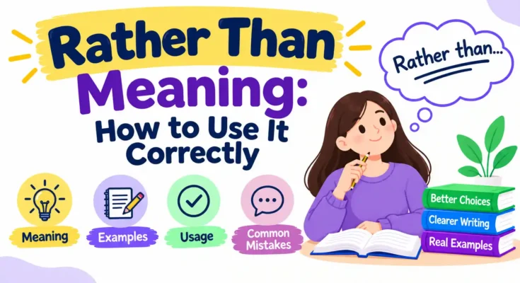 Instead Of Meaning: What It Means and How to Use It