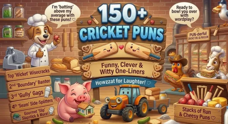 Cricket Puns: 150+ Funny, Clever & Witty One-Liners